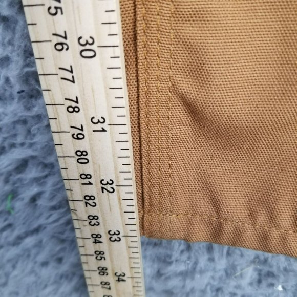 Carhartt Pants Mens 38x32 Brown High Rise Lightweight Canvas Dungaree Fit NWT - Picture 7 of 16